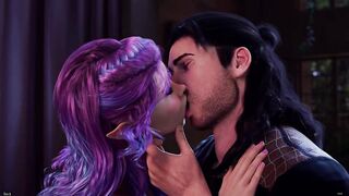 Elf tastes Hero's Cum after Hero unloads on her breasts - Forbidden Dream Ch.two