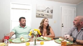 StepMom seduces Large Shlong StepSon Whilst StepDad is Clueless Taking Call from work