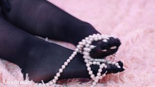Flawless 5 finger hose close up slow relaxed romantic 4k movie foot fetish nylon