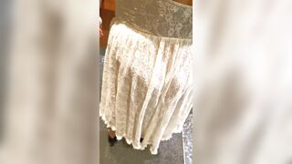 Cheating wife can't even make it to the elevator in advance of flashing & getting felt up by tinder date