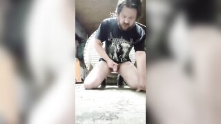 A insane homosexual dude from Russian Federation likes new goo so much that that guy's willing to eat it right off the filthy floor!