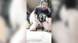 A insane homosexual dude from Russian Federation likes new goo so much that that guy's willing to eat it right off the filthy floor!