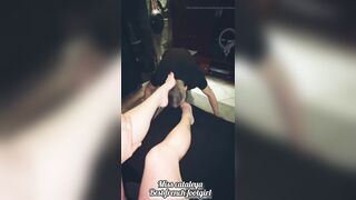 Pov of miss cataleya number one sents, lick bite my feet if u wanna shower 'em with your