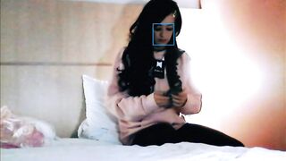 Dad wishes check her monthly progress in hormons and this babe show to him smth else