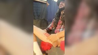 atlanta braves bbc 9" jock cums on my own schlong