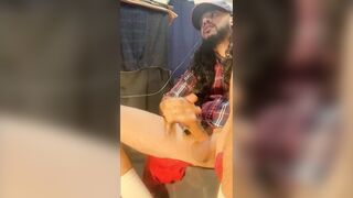 atlanta braves bbc 9" jock cums on my own schlong
