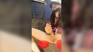 atlanta braves bbc 9" jock cums on my own schlong