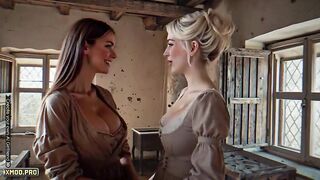 Ai mysterious gal surrenders to gutsy longing in steamy cg animation shemale hentai lesbo scene with oral-sex and facial spunk flow