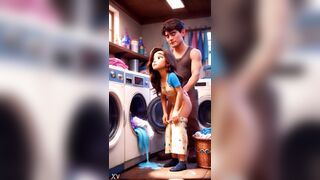 ai generated sex stuck in a laundry room stepsister