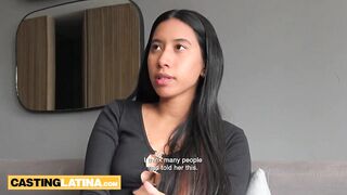 Latina Alexa drank large penis and enjoyed hardcore twat banging with large dong white ally so honey liked it