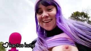 sneaky outdoor climax during the time that smokin' a joint