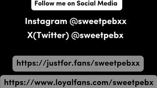 Pegging by my bestie. Part two Sugar-plum in my throat giant sex-toy in my booty - Sweetpebx