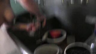 FEMINGE 4K - Lesbo Couple Enjoying The Trolley Ride