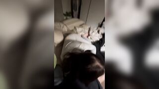 Banging my roommate in my fresh outfit.