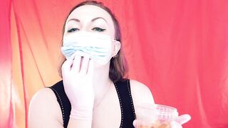 ASMR braces: giantess vore, eating jelly bears, chewing and swallowing, throat fetish