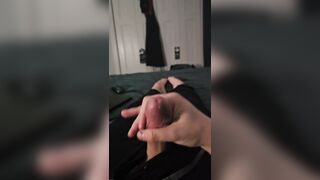 Wank in advance of couch