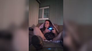 Amateur mother I'd like to fuck Playing Clip Games In Hawt Night Gown