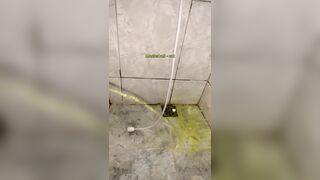 voided urine hard in my sister's baths.