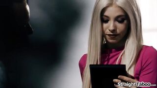 Breasty wife Rachael Cavalli walks in on her spouse getting sucked by his mastix Kenzie Reeves.They let her join and this babe licked twat whilst drilled