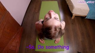 FIT BELLE desires to tempt him with TAUT GYM SHORTS and get DRILLED not EDUCATE