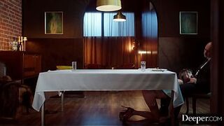 A compliant woman provides her benefactor with a five-star seduction.