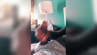 BBC after work jerking and cum