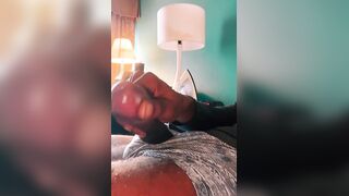 BBC after work jerking and cum