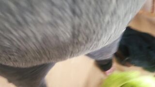 Pissing into naval decanter