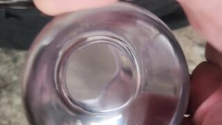 Pissing into naval decanter