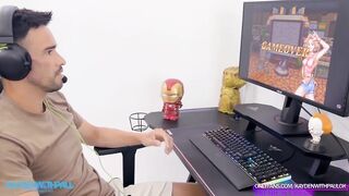 Gamer`s hunk Dream 3some became true. Screwing 2 hawt Pornstars