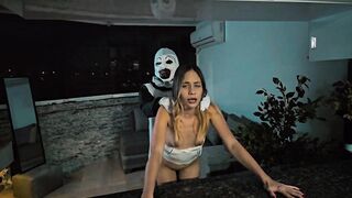 Terrifier screws Natalia Alvarado on Halloween night
