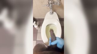 Had to Void urine at WORK and got EXCITED!! •groaning•