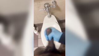 Had to Void urine at WORK and got EXCITED!! •groaning•