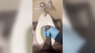 Had to Void urine at WORK and got EXCITED!! •groaning•