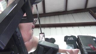 Thong On Stories -Pegging -Whore Puppet caged & Whore Aperture Pumped until that guy Erupts. side & bottom POV'S