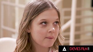 DEVILS FILM - Lewd 18yo Coco Lovelock Squirts During Hawt Sex With Stepbrother