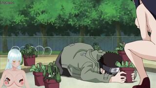 Hidden clip of Naruto with undressed and pretty Hinata