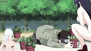 Hidden clip of Naruto with undressed and pretty Hinata