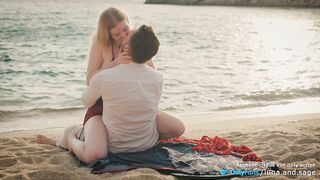 We Discovered a Secret Beach for Outdoor Sex - Real Amateur Pair