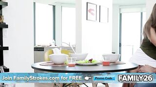 Family Strokes - Hawt Lalin girl mother I'd like to fuck Lets Her Stepson Pull Up Her Petticoat And Expose Her Fat Butt