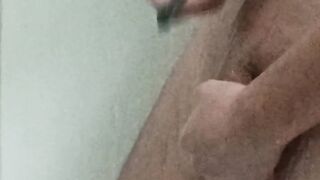 Maintenance in the shower. Inevitable to masturbate