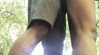 Youthful thot drilled in woods after school