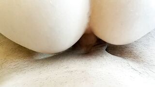 Prepare for anal with finger, large sex-toy and then anal sex