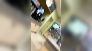 Nicolemyraaa flashes petite breasts in gas station