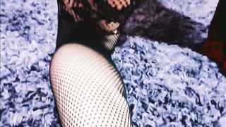 Aged female homemade masturbation at the sofa