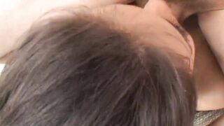 Hawt cutie gags on a monster knob then rides it to a facial ejaculation