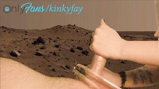 CUTE BEAUTY EDGES TRACTABLE ALLIES WEENIE TO MULTIPLE ORGASMS ON MARS