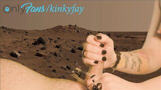 CUTE BEAUTY EDGES TRACTABLE ALLIES WEENIE TO MULTIPLE ORGASMS ON MARS