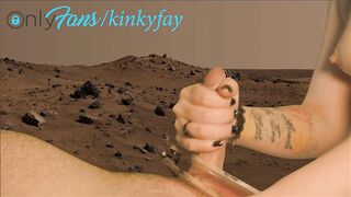 CUTE BEAUTY EDGES TRACTABLE ALLIES WEENIE TO MULTIPLE ORGASMS ON MARS