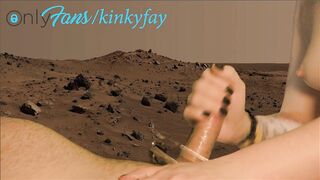 CUTE BEAUTY EDGES TRACTABLE ALLIES WEENIE TO MULTIPLE ORGASMS ON MARS